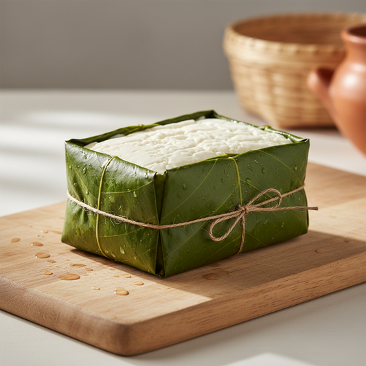 Queso Campesino Artesanal envuelto en hoja de bijao